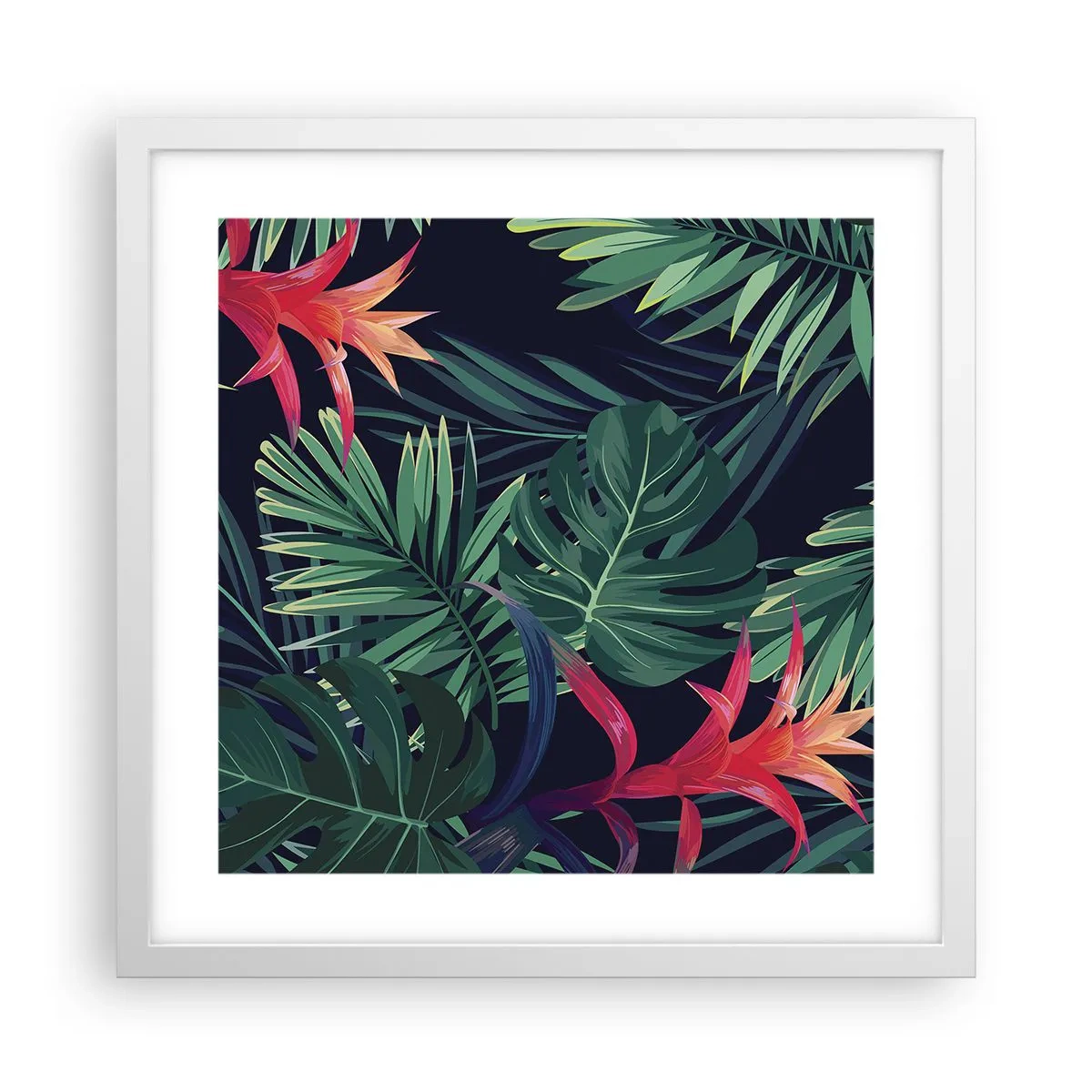 Poszter fekete keretben - Zölden égni - 40x40 cm