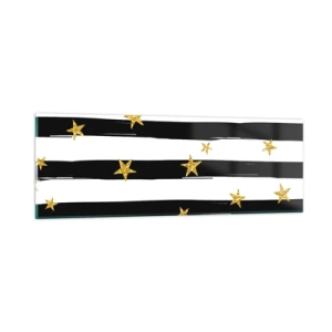 Üveg kép - Mindannyian szerencsés csillag alatt születtünk - 90x30 cm