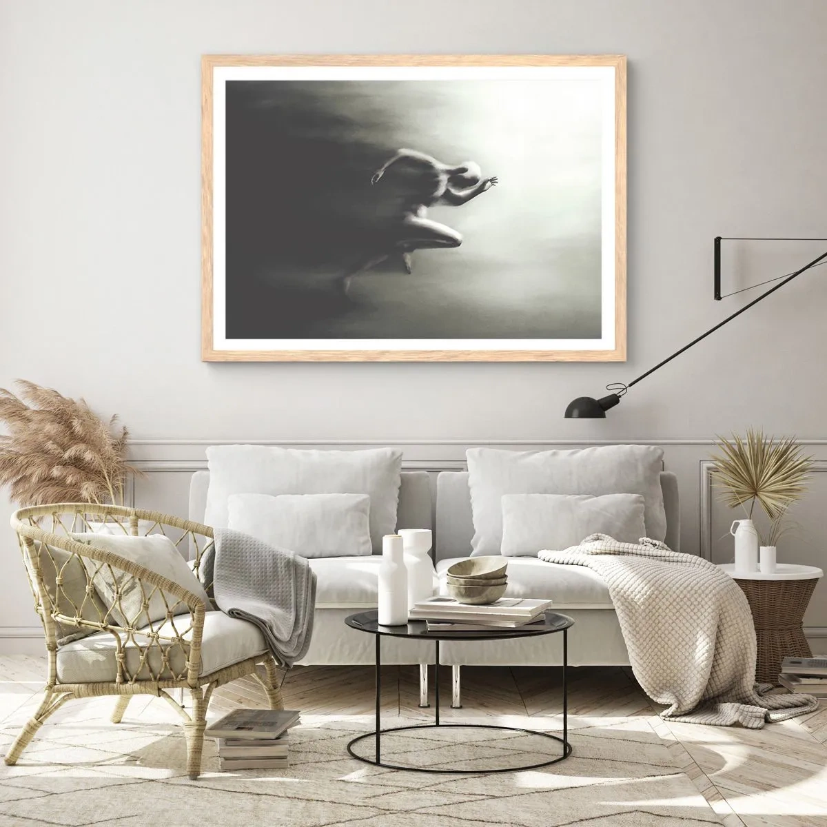 Poszter világos tölgy keretben - Megállíthatatlan - 70x50 cm