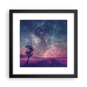 Poszter fehér keretben - Varázslatos ég alatt - 30x30 cm