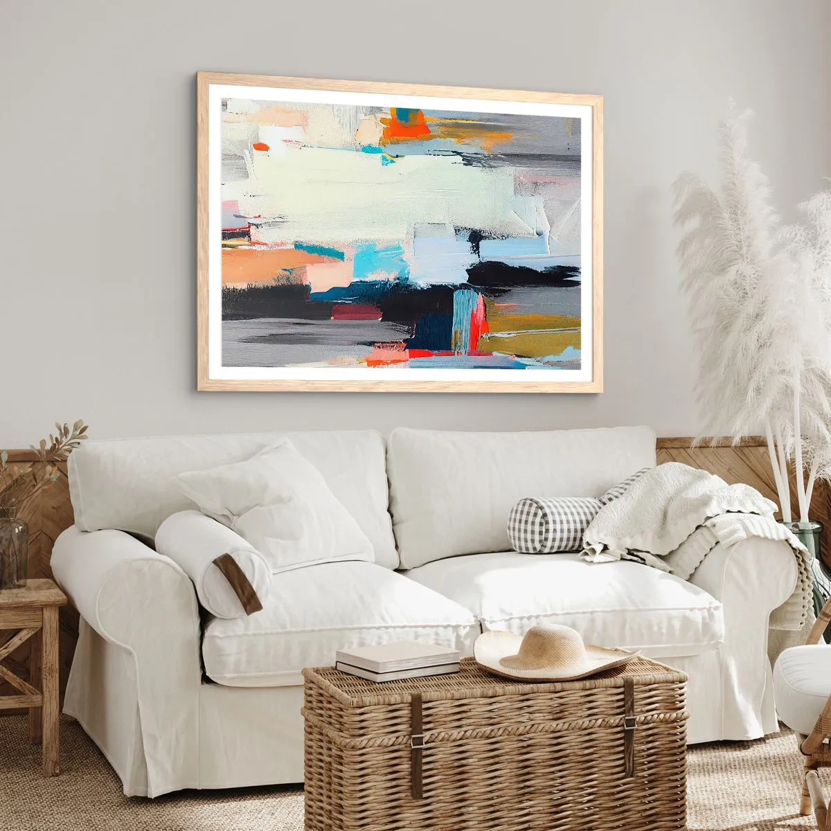 Poszter világos tölgy keretben - Van rá módszer? - 100x70 cm