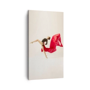 Vászonkép - Piros és fekete - 45x80 cm