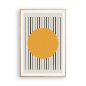 Poszter világos tölgy keretben - Az egyszerűség ereje - 61x91 cm
