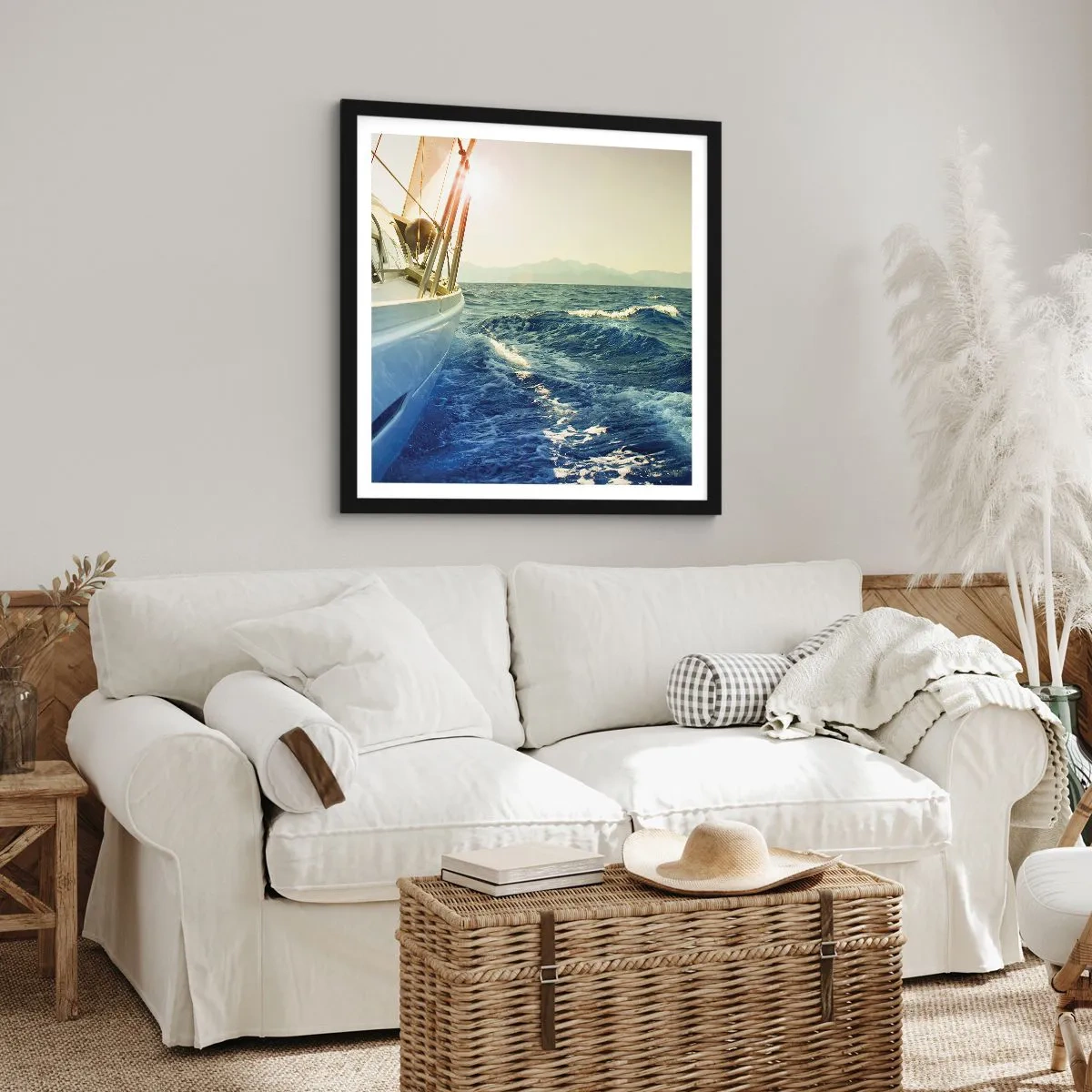 Poszter fehér keretben - A kalandhoz - 50x50 cm