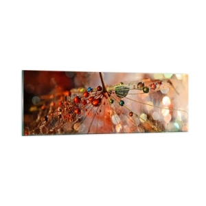 Üveg kép - Pókszálra fűzve - 90x30 cm