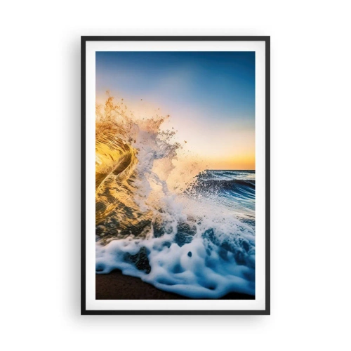 Poszter fehér keretben - Játék a homokban - 61x91 cm