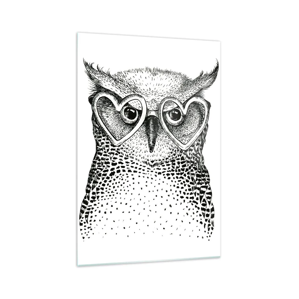 Üveg kép - Bölcsen és szeretettel - 70x100 cm