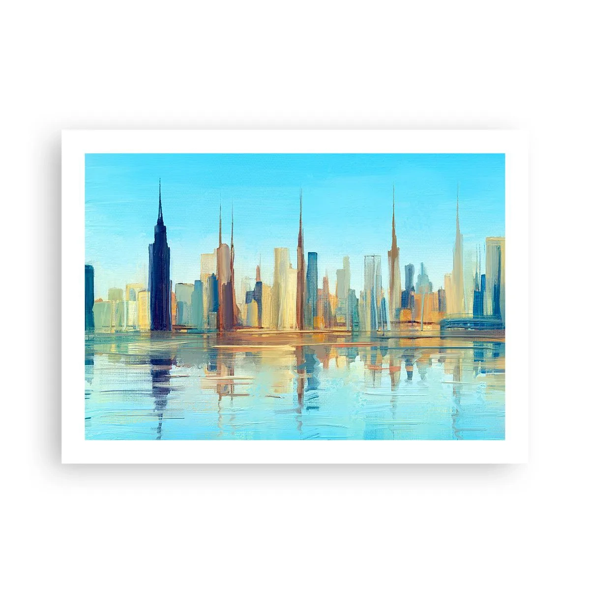 Poszter - Napfényes metropolisz - 70x50 cm