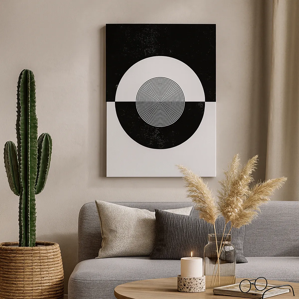 Vászonkép - Harmónia fekete-fehérben - 50x70 cm