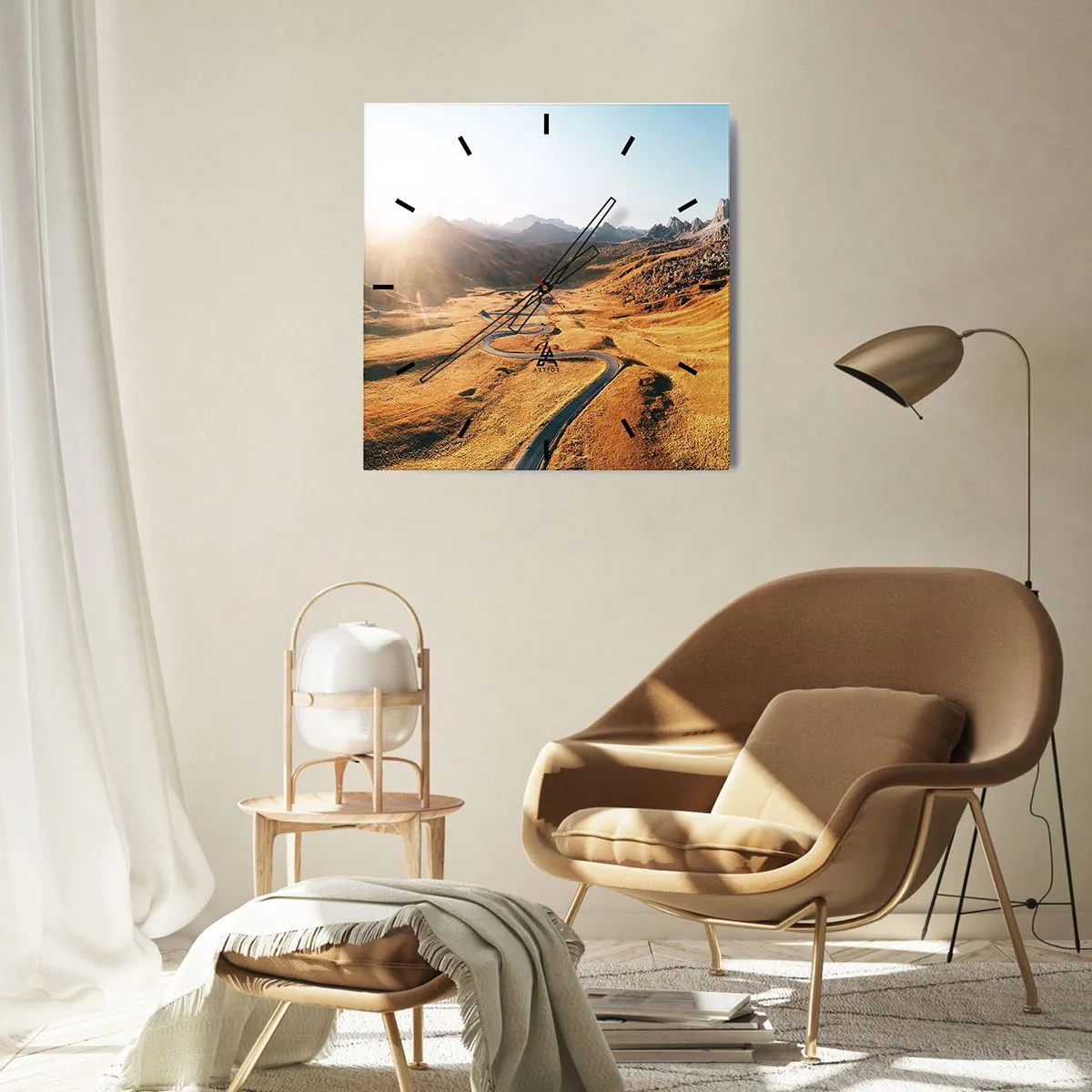 Falióra, Óra - Egy arany völgyben - 40x40 cm