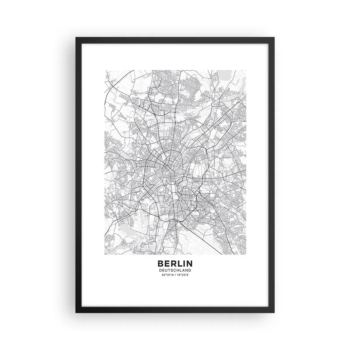Poszter fehér keretben - Berlin virága - 50x70 cm