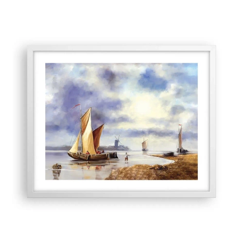 Poszter fekete keretben - A tengerészek visszatérése - 50x40 cm