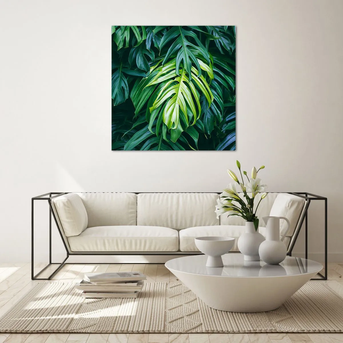 Üveg kép - Merüljön el a frissességben - 60x60 cm