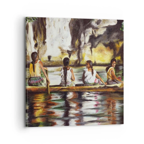 Vászonkép - Egy polinéz paradicsomban - 70x70 cm