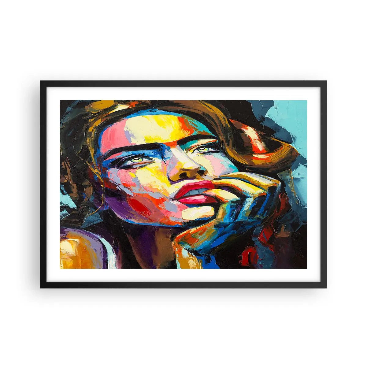 Poszter fehér keretben - Az álmok úgy repülnek az égen, mint a madarak - 70x50 cm