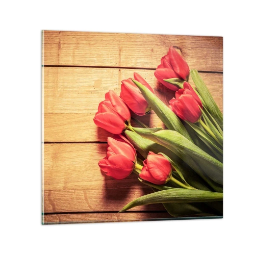 Üveg kép - Tavaszi vallomás - 60x60 cm