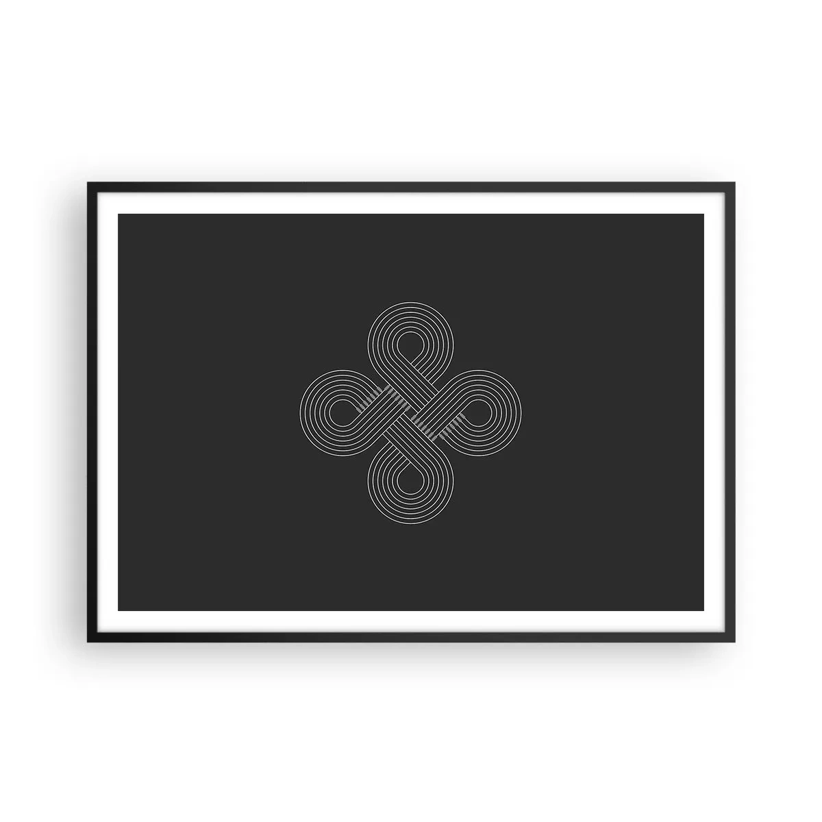 Poszter fehér keretben - Kelta szellemben - 100x70 cm