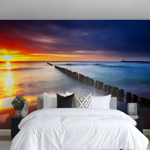 Fotótapéta Premium Canvas - Halgasd a csendet - Tájkép, Napnyugta, Strand - 200x140 cm