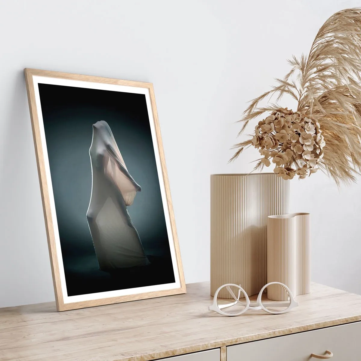 Poszter világos tölgy keretben - Rejtett vágyak - 50x70 cm