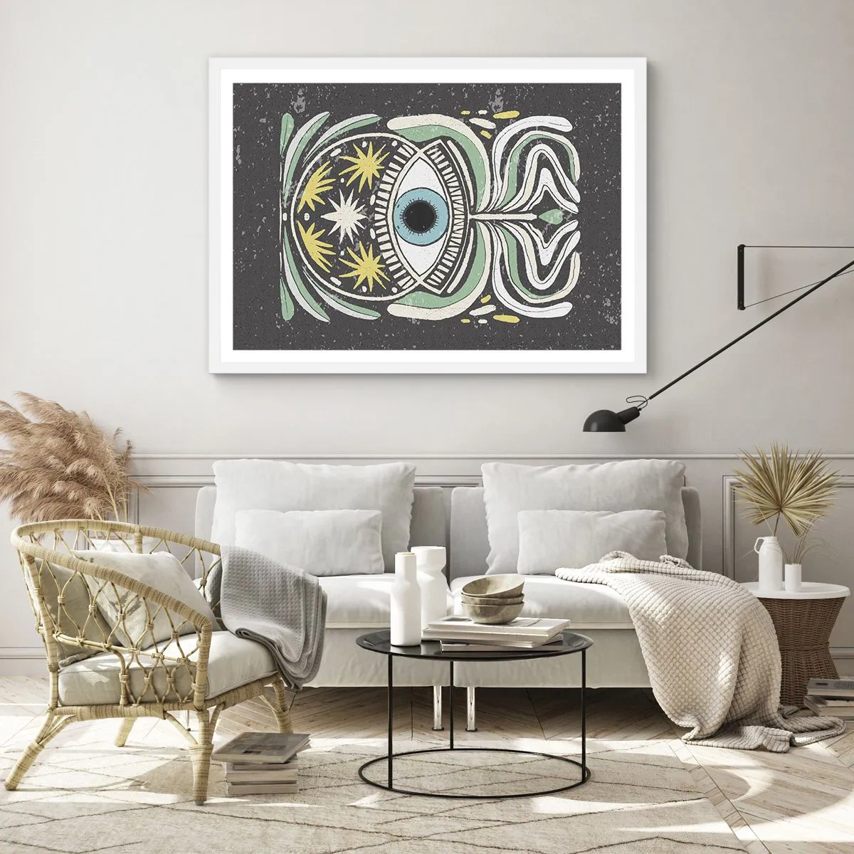 Poszter fekete keretben - Törzsi rituálék - 70x50 cm