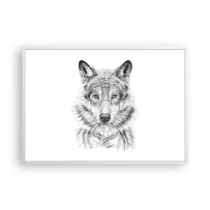 Poszter fekete keretben - Született vezető - 100x70 cm