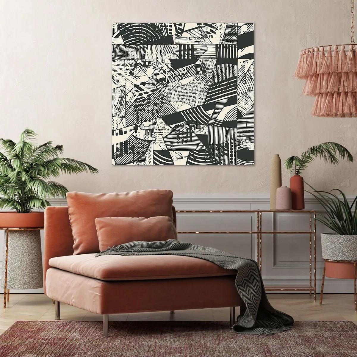 Vászonkép - A jelenkor dinamikája - 60x60 cm