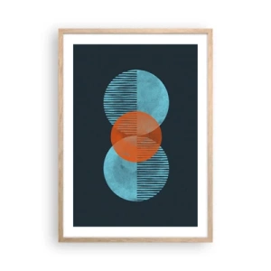 Poszter világos tölgy keretben - Szimmetrikus kompozíció - 50x70 cm