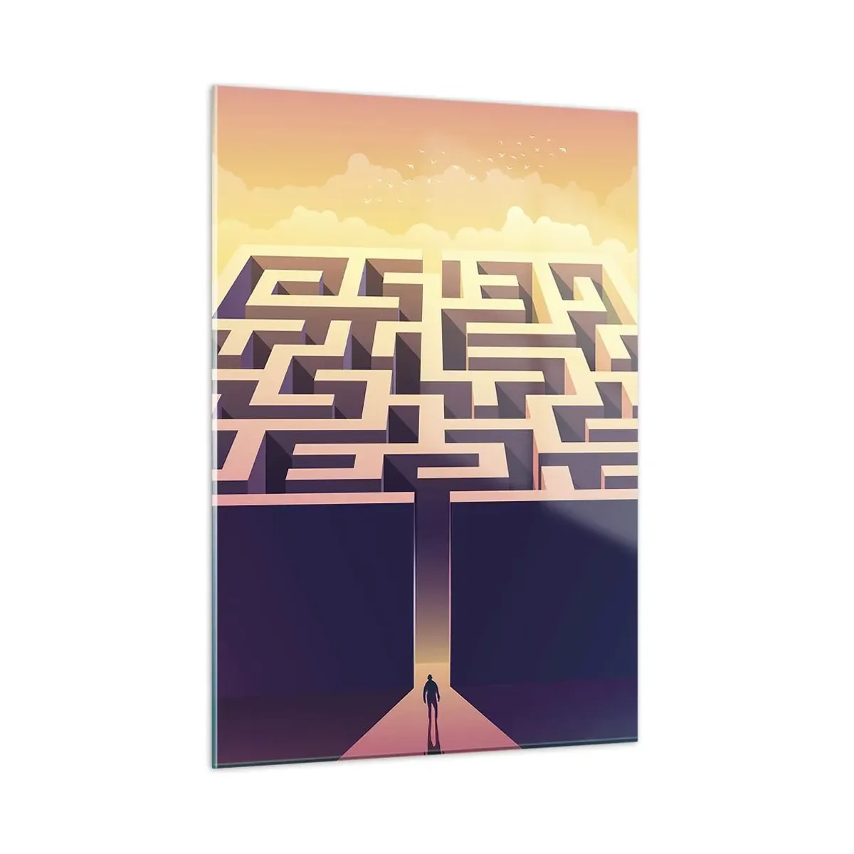 Üveg kép - Döntés ideje - 50x70 cm