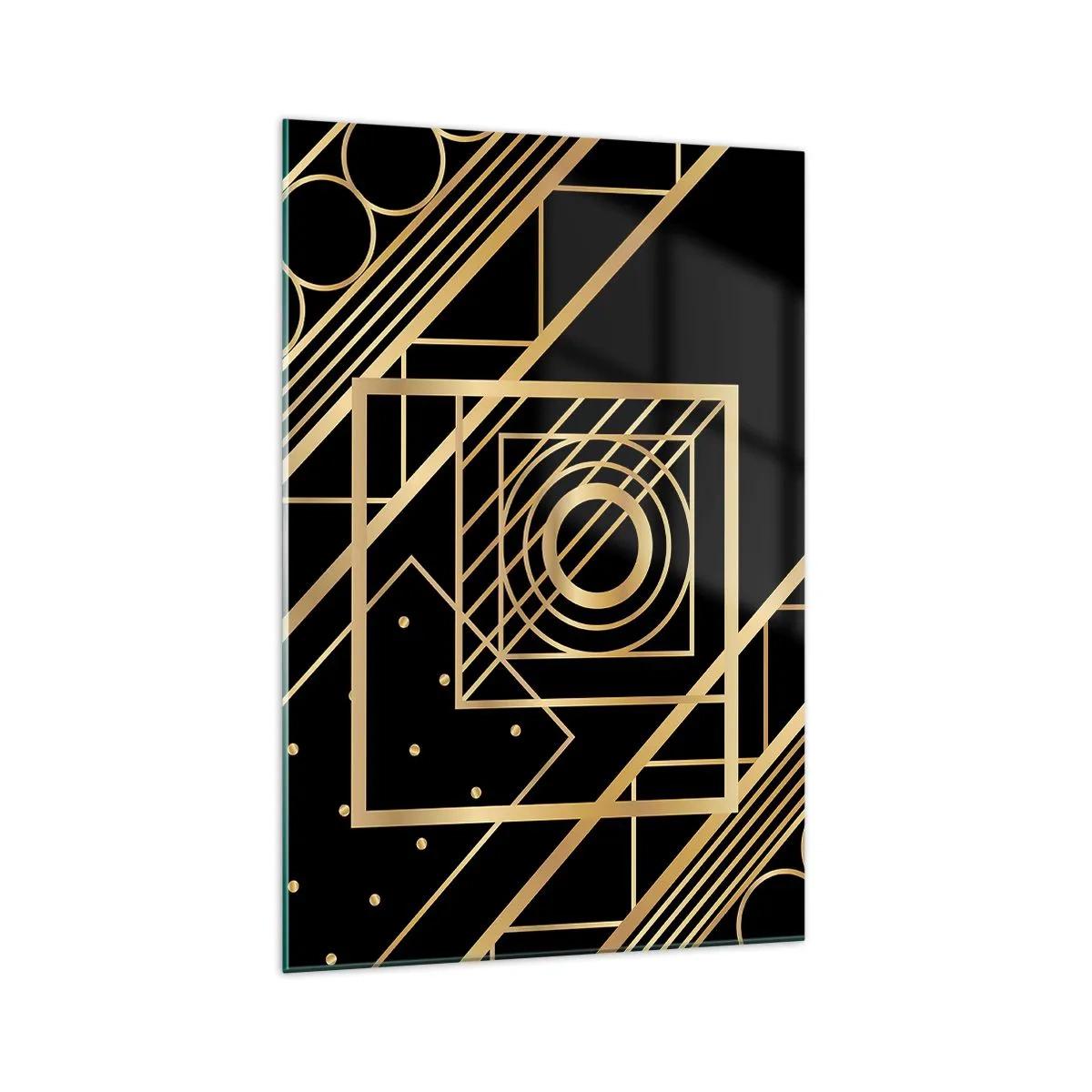 Üveg kép - Arany geometria - 70x100 cm