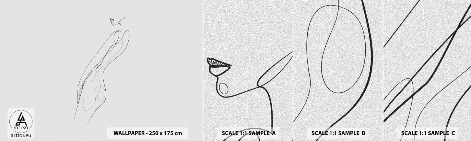 Fotótapéta Minta Öntapadós Deluxe Sticker - Csak egy ígéret - Nő, Grafika, Női Test - 100x30 cm