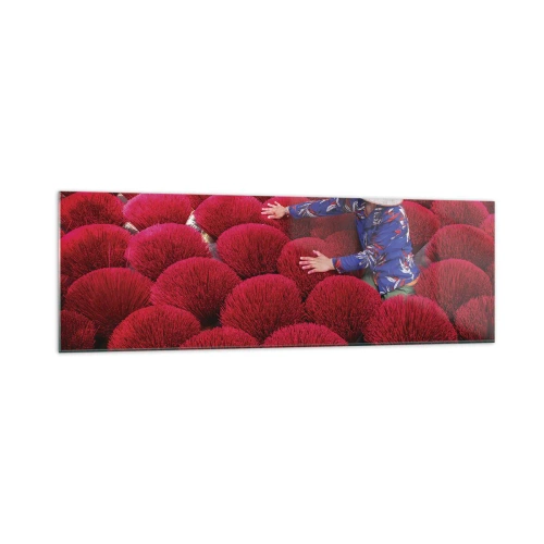 Üveg kép - A rizsföldön - 160x50 cm
