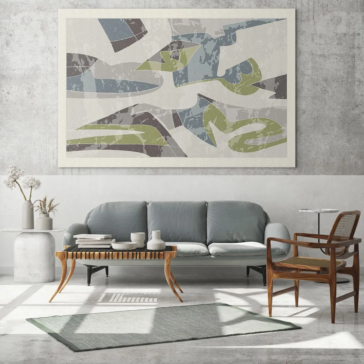 Üveg kép - Kompozíció üveg mögött - 100x70 cm