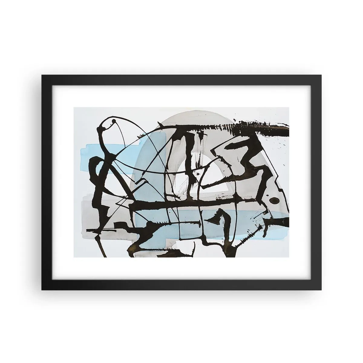 Poszter fehér keretben - Mindennek ellenére kék - 40x30 cm