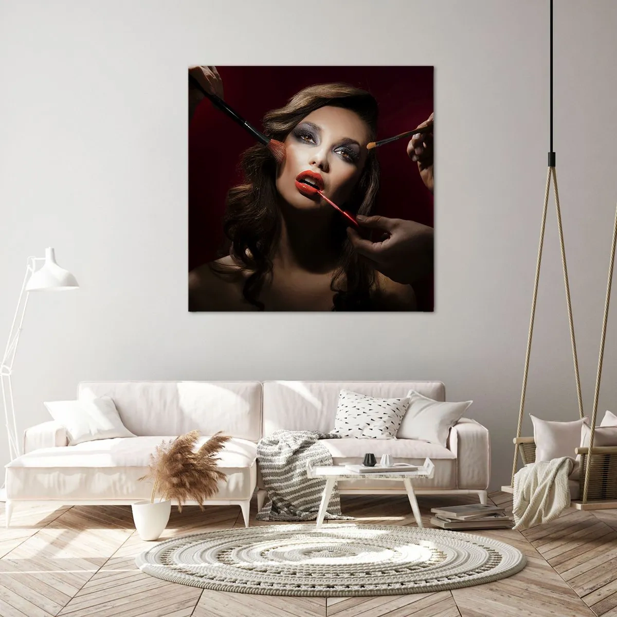 Vászonkép - Álmodozó szép - 40x40 cm