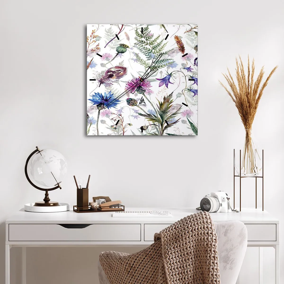 Falióra, Óra - Lengyel herbárium - 40x40 cm