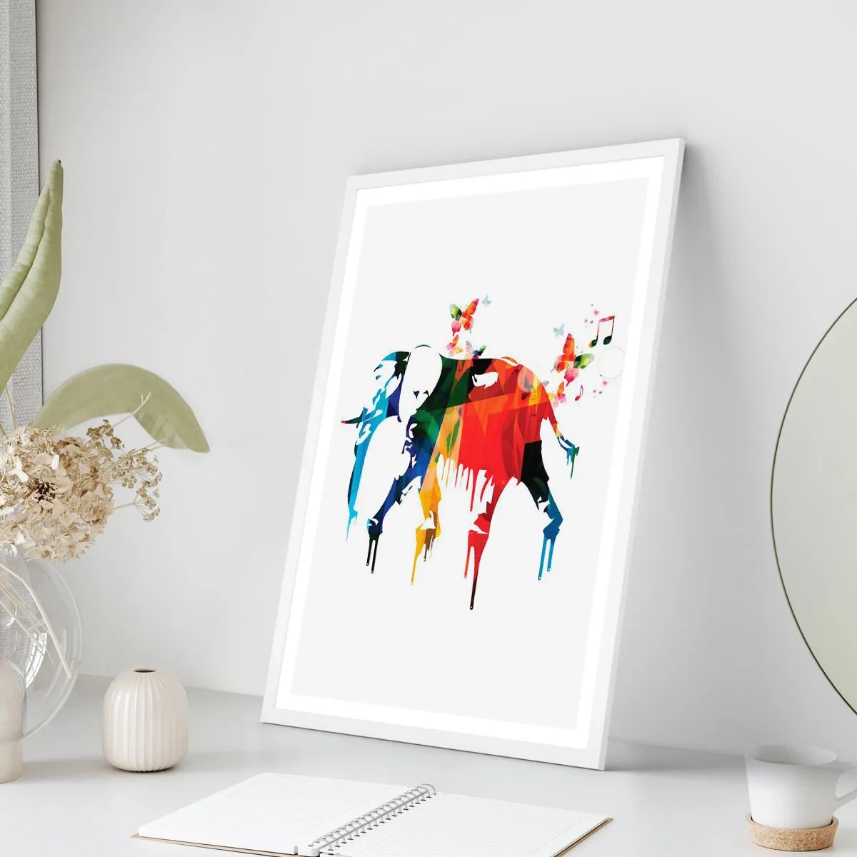 Poszter fekete keretben - Bárki tud táncolni - 50x70 cm