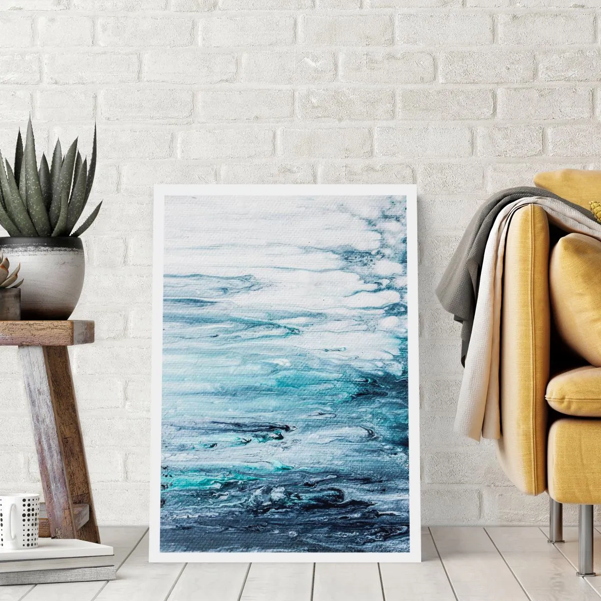 Poszter - Kék jégcsapok - 30x40 cm