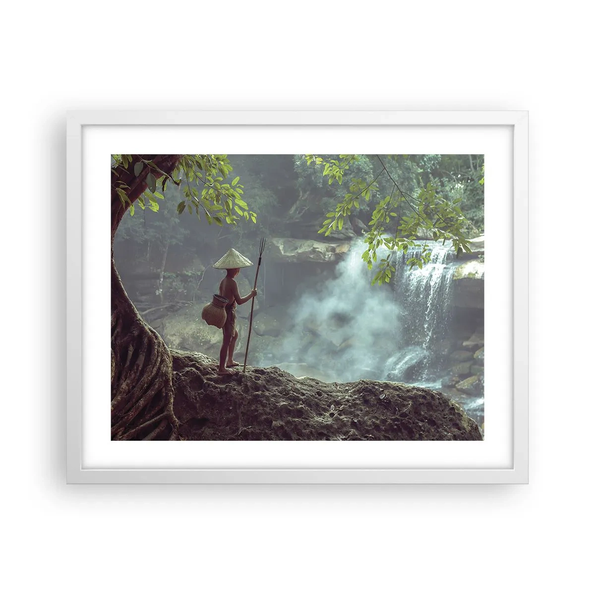 Poszter fekete keretben - Barátságban a természettel - 50x40 cm