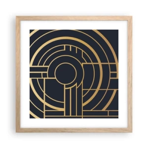 Poszter világos tölgy keretben - A dolgok fordulatai - 40x40 cm