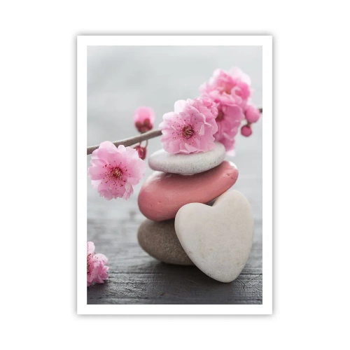 Poszter - Boldogság a cseresznyevirággal - 70x100 cm