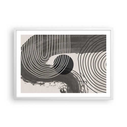 Poszter fekete keretben - Az ovális nyer - 70x50 cm