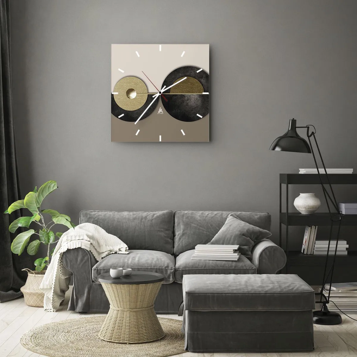 Falióra, Óra - Variációk egy kör körül - 30x30 cm