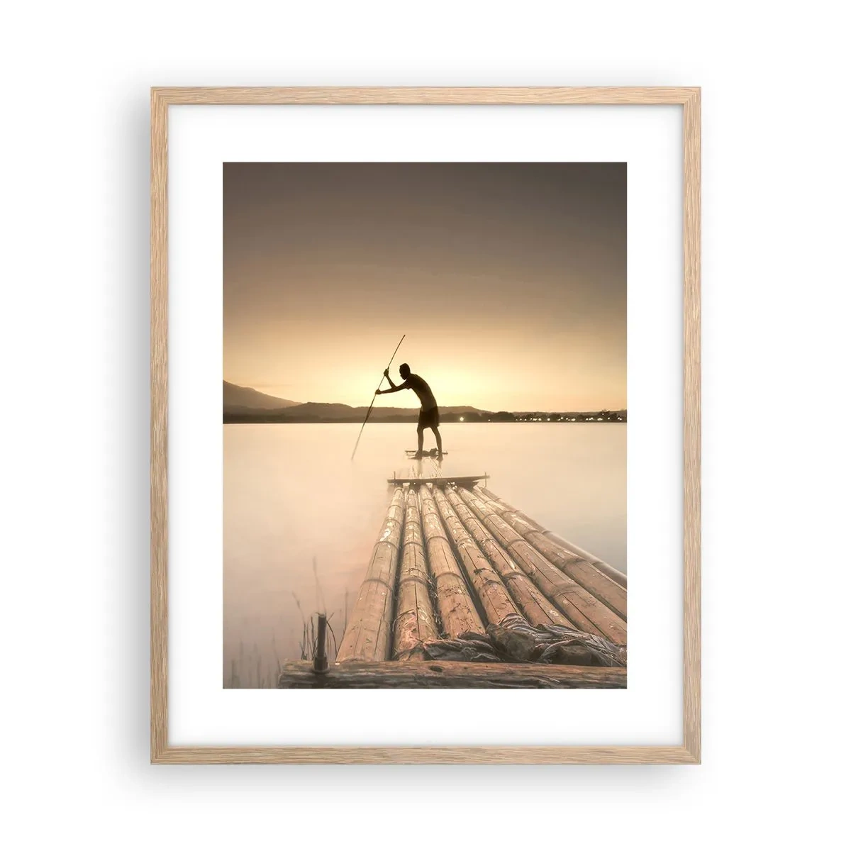 Poszter világos tölgy keretben - Pihenés előtt - 40x50 cm