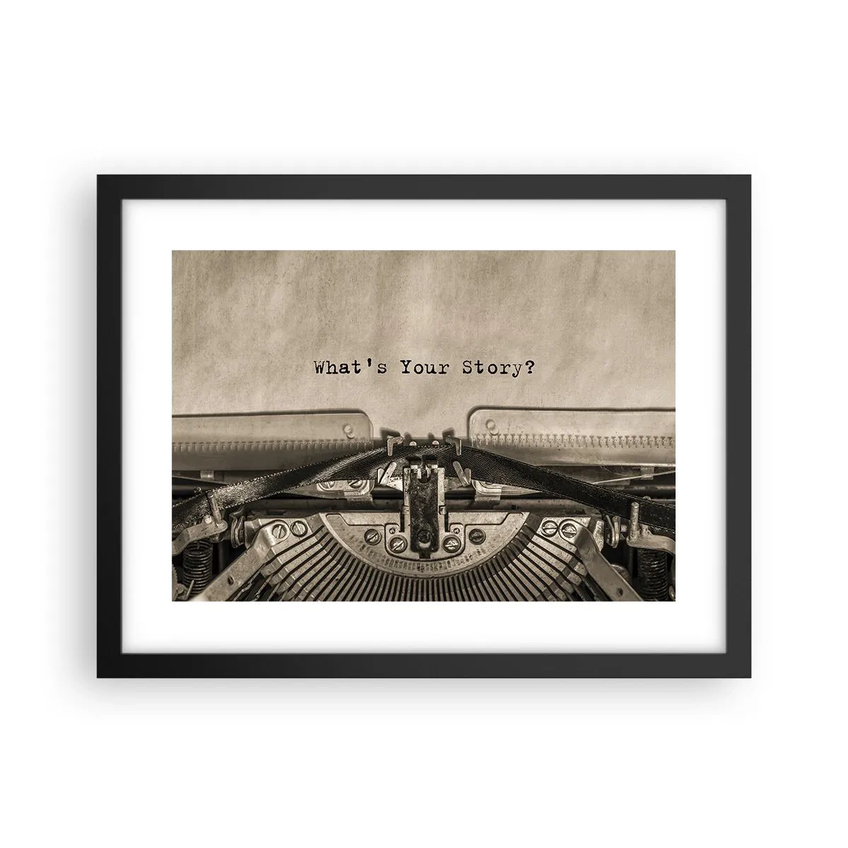 Poszter fehér keretben - Meséld el - 40x30 cm