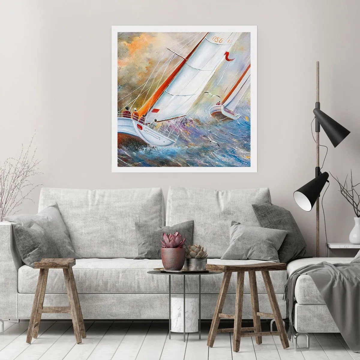 Poszter - A hullámokon futók  - 40x40 cm