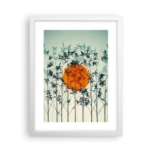 Poszter fekete keretben - Japán nap - 30x40 cm