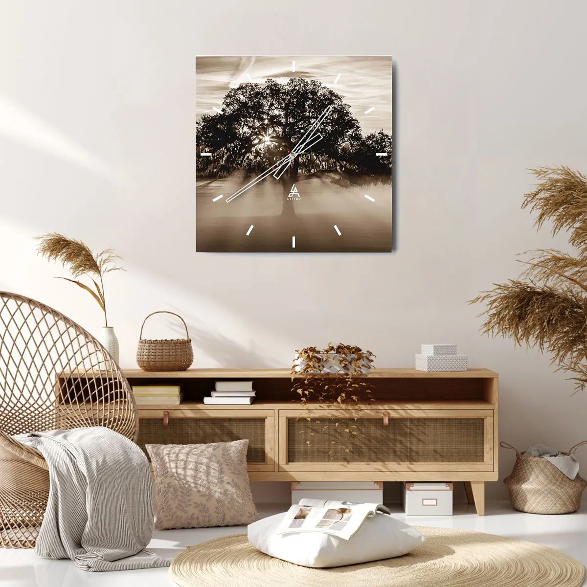 Falióra, Óra - Kizárólag a jó tudásfája - 40x40 cm