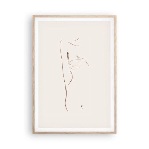 Poszter világos tölgy keretben - A vágy alakja - 70x100 cm