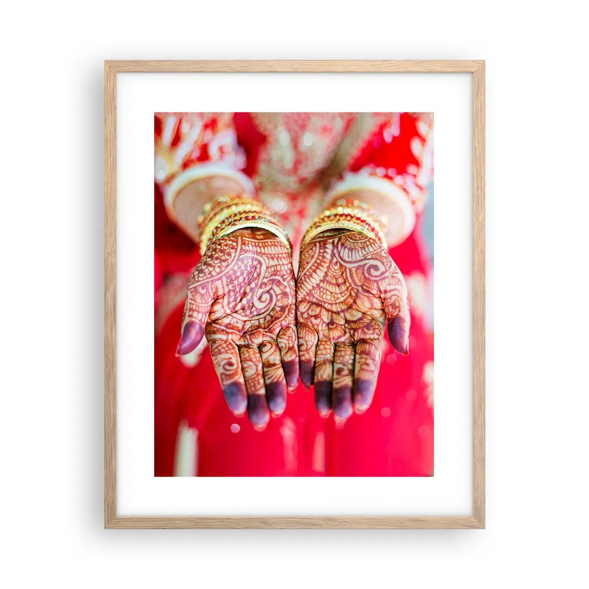 Poszter világos tölgy keretben - Szerencsére elkészült - 40x50 cm