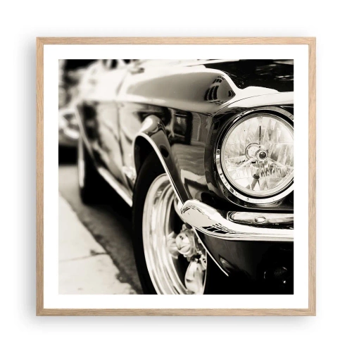 Poszter világos tölgy keretben - Tartós ragyogás - 60x60 cm